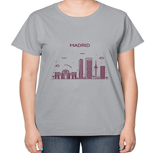 Madrid 1202# - cities-  Ladies T-Shirt