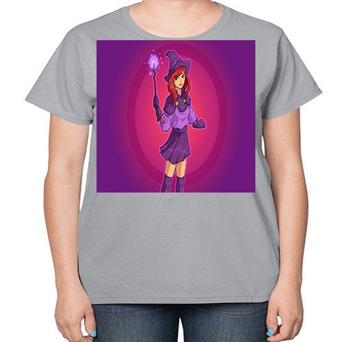 Magician school girl 181# - anime-  Ladies T-Shirt