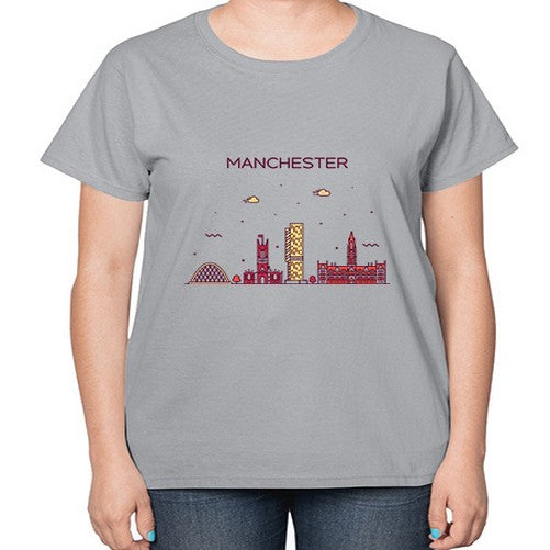 Manchester 1229# - cities-  Ladies T-Shirt