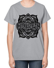 Mandala Courage 759# - mandala-  Ladies T-Shirt