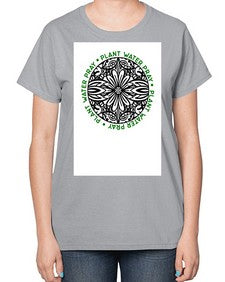 Mandala Garden Round 910# - mandala-  Ladies T-Shirt