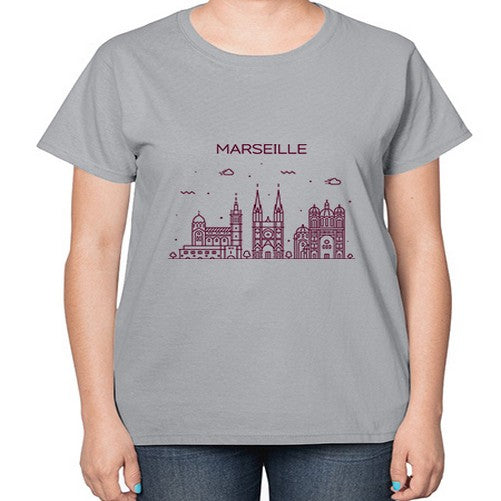 Marseille 1239# - cities-  Ladies T-Shirt