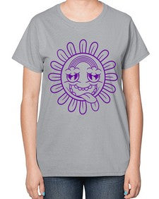 Moody sunflower 184# - cartoon general-  Ladies T-Shirt