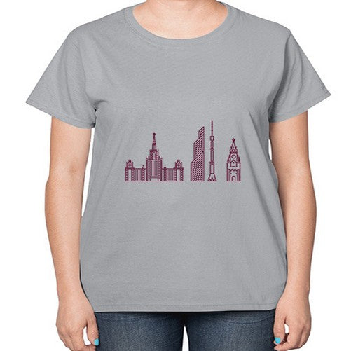 Moscow 1355# - cities-  Ladies T-Shirt