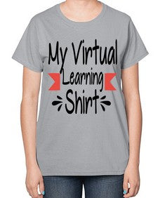 My Virtual Learning Shirt 555# - librarian-  Ladies T-Shirt