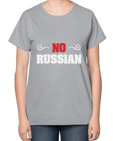 No Russian 37# - video games-  Ladies T-Shirt