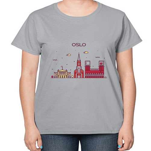 Oslo 1554# - cities-  Ladies T-Shirt