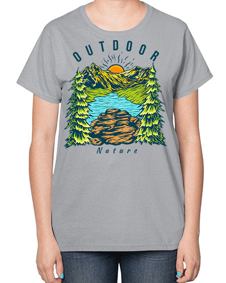Outdoor Nature 17# - nature-  Ladies T-Shirt