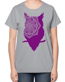 OwlMandalaUpdated 976# - mandala-  Ladies T-Shirt