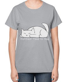 Perfect Time to Nap - cats-  Ladies T-Shirt