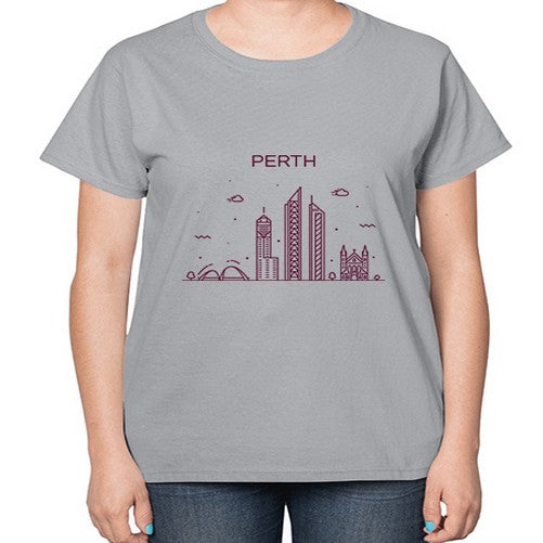 Perth 1595# - cities-  Ladies T-Shirt