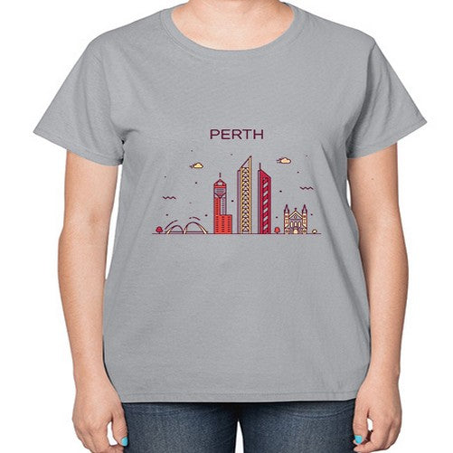 Perth 1598# - cities-  Ladies T-Shirt