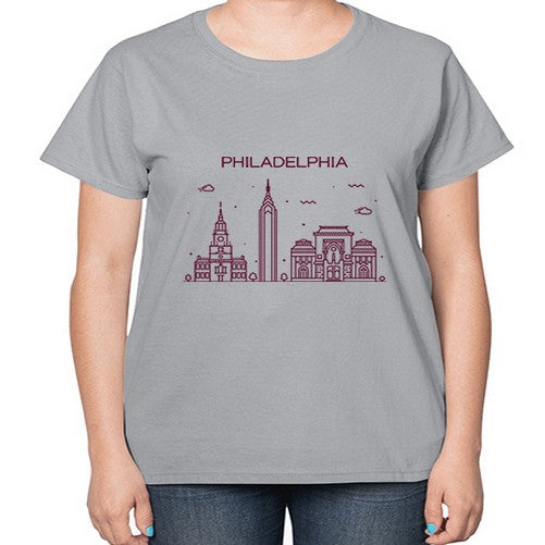 Philadelphia 1602# - cities-  Ladies T-Shirt