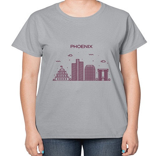 Phoenix 1612# - cities-  Ladies T-Shirt