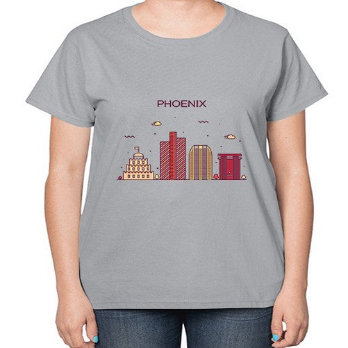 Phoenix 1614# - cities-  Ladies T-Shirt