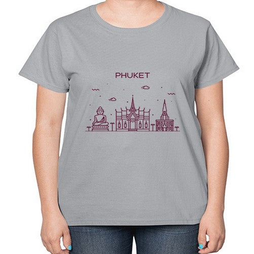 Phuket 1615# - cities-  Ladies T-Shirt