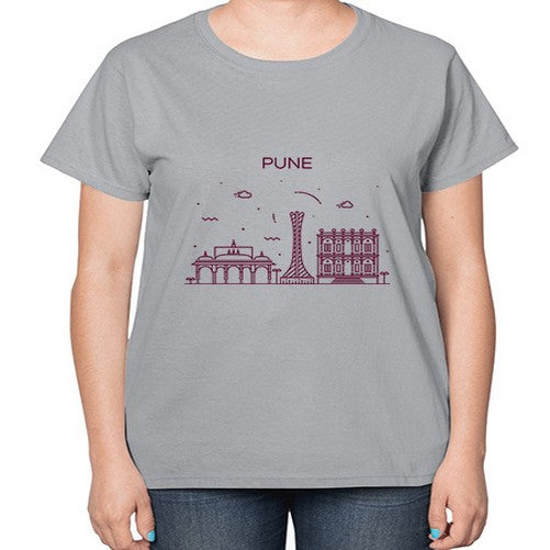 Pune 1694# - cities-  Ladies T-Shirt