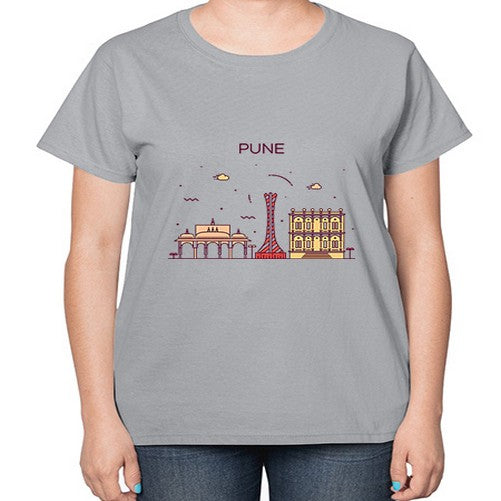 Pune 1696# - cities-  Ladies T-Shirt