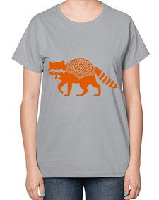 RacoonMandala 1010# - mandala-  Ladies T-Shirt