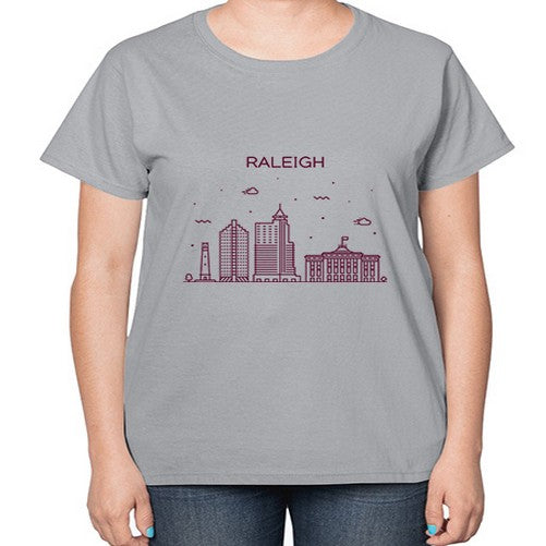 Raleigh 1708# - cities-  Ladies T-Shirt
