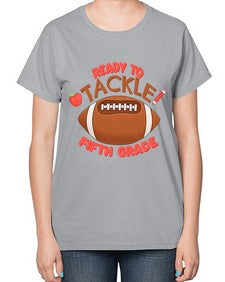 Ready to tackle fifth Grade 741# - fifth grade-  Ladies T-Shirt
