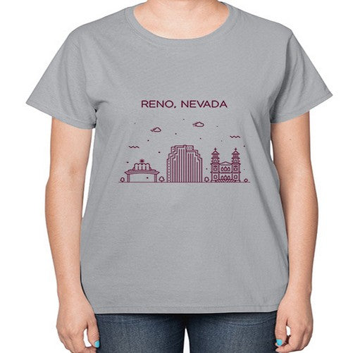 Reno 1712# - cities-  Ladies T-Shirt