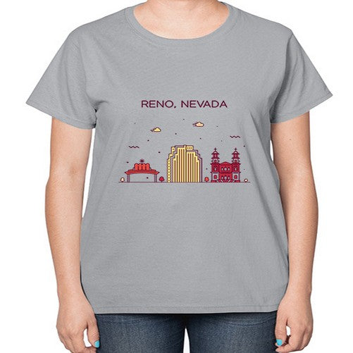 Reno 1714# - cities-  Ladies T-Shirt