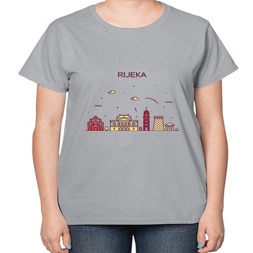 Rijeka 1732# - cities-  Ladies T-Shirt