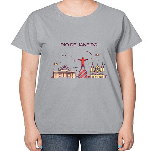 RioDeJaneiro 1737# - cities-  Ladies T-Shirt
