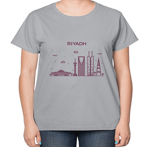 Riyadh 1739# - cities-  Ladies T-Shirt
