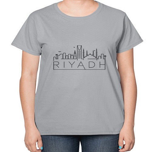 Riyadh Minimal Skyline 1738# - cities-  Ladies T-Shirt