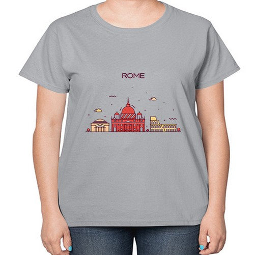 Rome 1750# - cities-  Ladies T-Shirt