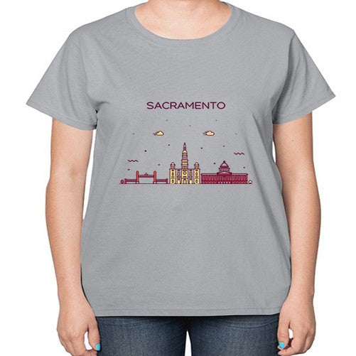 SacramentoCL 1763# - cities-  Ladies T-Shirt