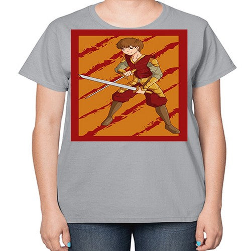 Samurai boy 95# - anime-  Ladies T-Shirt