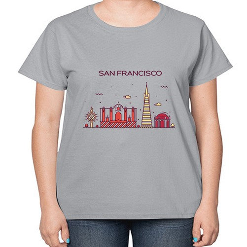 SanFrancisco 1790# - cities-  Ladies T-Shirt