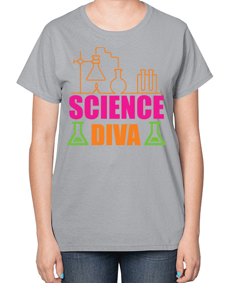 Science Diva 127# - general science-  Ladies T-Shirt