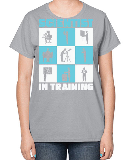 ScientistInTrainingScienceScientistSkinite Scientist Skinite 40# - general science-  Ladies T-Shirt