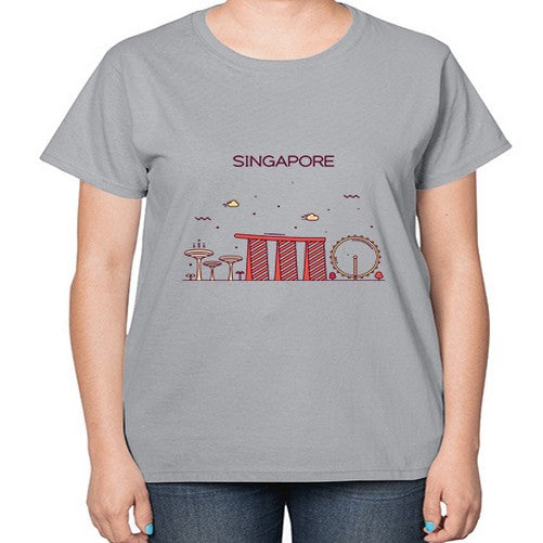 Singapoure 1848# - cities-  Ladies T-Shirt