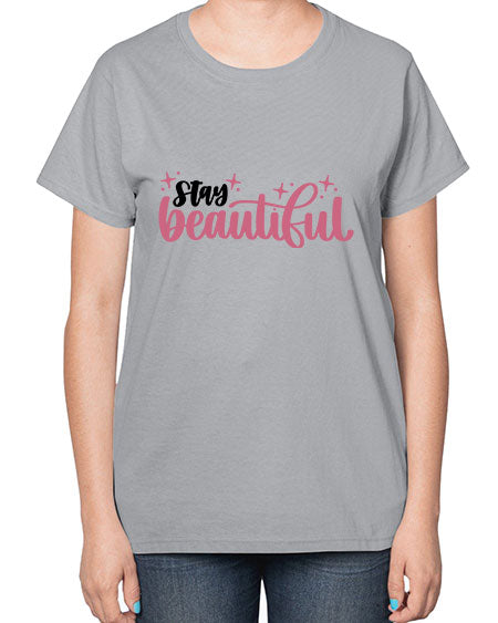 Stay Beautiful Style 18# -makeup  Ladies T-Shirt