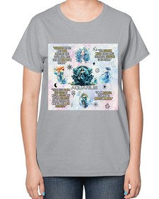 Straight Aquarius 468# - aquarius-  Ladies T-Shirt