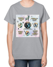 Straight Capricorn 471# - capricorn-  Ladies T-Shirt