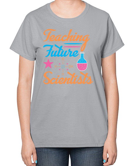 TeachingfuturescientistsScience tshirt design Sciencetshirtdesign 23# - general science-  Ladies T-Shirt