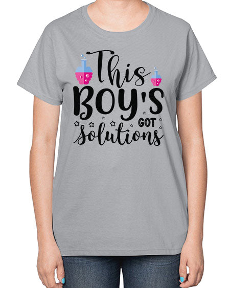 This Boy s Got Solutions 20# - general science-  Ladies T-Shirt