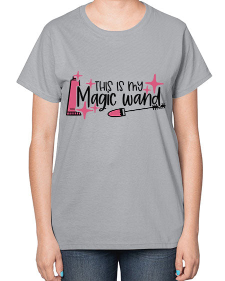 This Is My Magic Wand Style 13# -makeup  Ladies T-Shirt