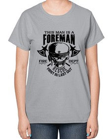 This man is 1166# - skull and bones-  Ladies T-Shirt