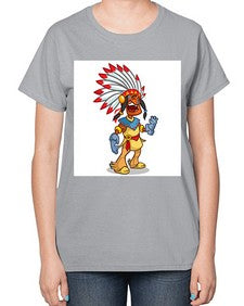 Thnksgvngindian 254# - cartoon general-  Ladies T-Shirt