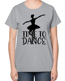 Time to dance 201# - ballet-  Ladies T-Shirt