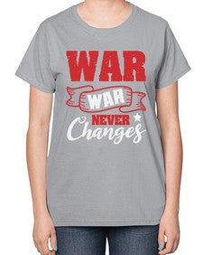 War War never changes 53# - video games-  Ladies T-Shirt