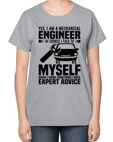 Yes I Am A Mechanical Style 1671# - engineer-  Ladies T-Shirt