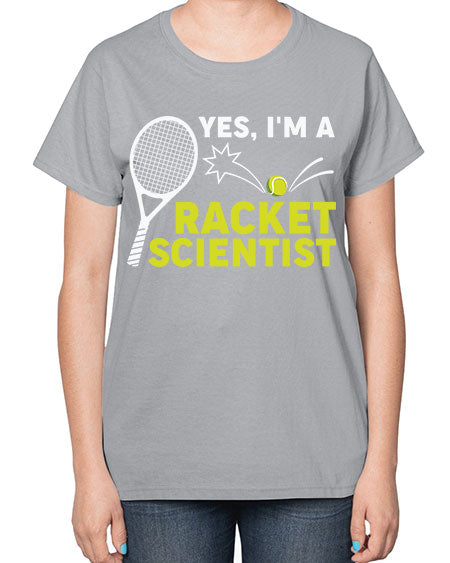 YesImARacketScientistScientistSkinite Scientist Skinite 1# - general science-  Ladies T-Shirt